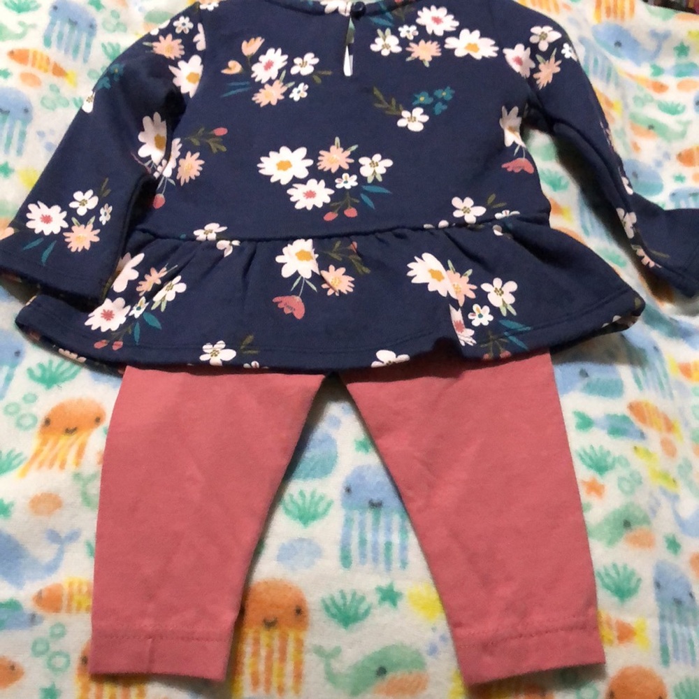 Carter’s 2-pc Floral Pant Set - Picture 2 of 13